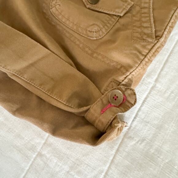 American Eagle Y2K Women’s Low Rise Cargo Shorts Size 6 Brown Roll Up - Picture 12 of 12